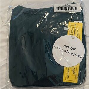 Little Sleepies emerald ribbed Green Sleepwear